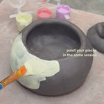 Load and play video in Gallery viewer, mug-making + painting class
